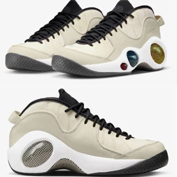 Nike‎ Men\'s Air Zoom Flight 95 Shoes Athletic Sports Basketball Beige Size 11 main image 8